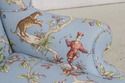 74154: Pair Jungle Boogie Monkey Toile Upholstered