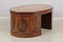 74170: MAITLAND SMITH Leather Top Oval Partners De