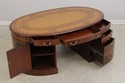 74170: MAITLAND SMITH Leather Top Oval Partners De