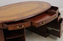 74170: MAITLAND SMITH Leather Top Oval Partners De