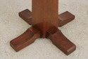 74194: STICKLEY Round Mission Oak High Top Pub Tab
