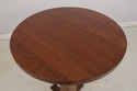 74194: STICKLEY Round Mission Oak High Top Pub Tab