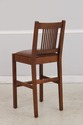 74195: Pair STICKLEY Mission Oak Bar Stool Counter