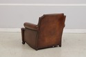 74204: STICKLEY Tufted Back Leather Chair & Ottoma