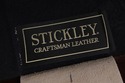 74204: STICKLEY Tufted Back Leather Chair & Ottoma