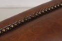 74204: STICKLEY Tufted Back Leather Chair & Ottoma