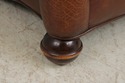 74204: STICKLEY Tufted Back Leather Chair & Ottoma