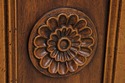 74215: HENREDON Large French Style Walnut Secretar