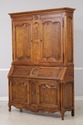 74215: HENREDON Large French Style Walnut Secretar
