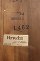 74215: HENREDON Large French Style Walnut Secretar