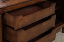 74215: HENREDON Large French Style Walnut Secretar