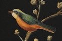 LF74221: Stunning Bamboo Form Hand Painted Bird Mo