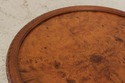 74222: JOHN WIDDICOMB Round Burl Wood Lamp Table