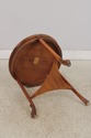 74222: JOHN WIDDICOMB Round Burl Wood Lamp Table