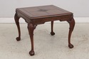 L74236: Pair Chippendale Tooled Leather Mahogany L