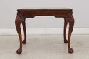 L74236: Pair Chippendale Tooled Leather Mahogany L
