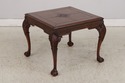 L74236: Pair Chippendale Tooled Leather Mahogany L