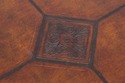 L74236: Pair Chippendale Tooled Leather Mahogany L