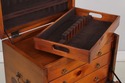 L74263: HENKEL HARRIS Pine Silver Chest On Stand -