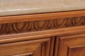 74268: CENTURY Marble Top Cherry Credenza Sideboar