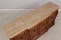 74268: CENTURY Marble Top Cherry Credenza Sideboar