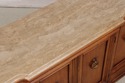 74268: CENTURY Marble Top Cherry Credenza Sideboar