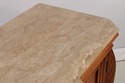 74268: CENTURY Marble Top Cherry Credenza Sideboar
