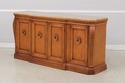 74268: CENTURY Marble Top Cherry Credenza Sideboar