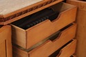 74268: CENTURY Marble Top Cherry Credenza Sideboar