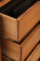 74268: CENTURY Marble Top Cherry Credenza Sideboar