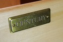 74268: CENTURY Marble Top Cherry Credenza Sideboar