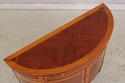 L74269: DECORATIVE CRAFTS Walnut Inlaid Demi Lune 