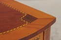 L74269: DECORATIVE CRAFTS Walnut Inlaid Demi Lune 