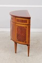 L74269: DECORATIVE CRAFTS Walnut Inlaid Demi Lune 