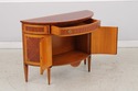 L74269: DECORATIVE CRAFTS Walnut Inlaid Demi Lune 