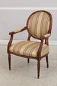 74272: Louis XVI Style Mahogany Open Arm Fauteuil 