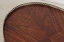 L74273: BAKER Oval Mahogany 2 Tier Occasional Tabl