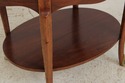 L74273: BAKER Oval Mahogany 2 Tier Occasional Tabl
