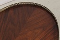 L74273: BAKER Oval Mahogany 2 Tier Occasional Tabl