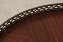 L74273: BAKER Oval Mahogany 2 Tier Occasional Tabl