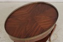 L74273: BAKER Oval Mahogany 2 Tier Occasional Tabl
