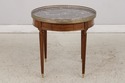 L74274: French Louis XVI Style Marble Top Round La