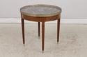 L74274: French Louis XVI Style Marble Top Round La