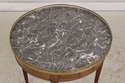 L74274: French Louis XVI Style Marble Top Round La