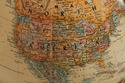 74275: BRANDT Replogle Globe/Mahogany Stand