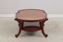 L74278: Gorgeous Burl Wood 2 Tier Coffee Table