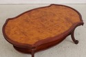 L74278: Gorgeous Burl Wood 2 Tier Coffee Table