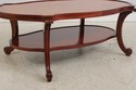 L74278: Gorgeous Burl Wood 2 Tier Coffee Table