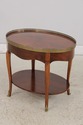 74281: Vintage Walnut End Table w. Gallery