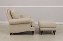 74282: ETHAN ALLEN Upholstered Club Chair & Ottoma